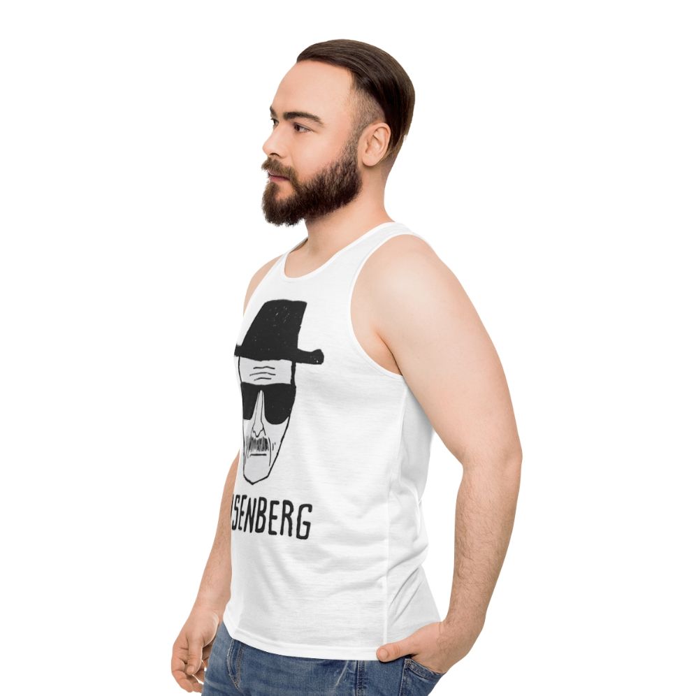 Breaking Bad Heisenberg Drawing Unisex Tank Top - men side