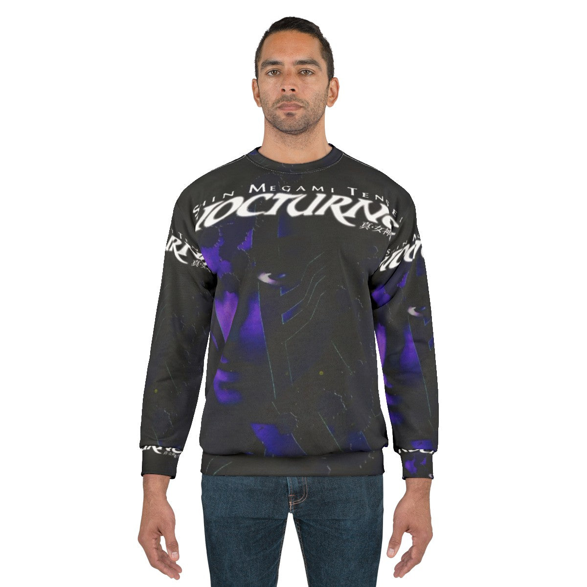 Nocturne Sweatshirt featuring Shin Megami Tensei Demifiend character - men