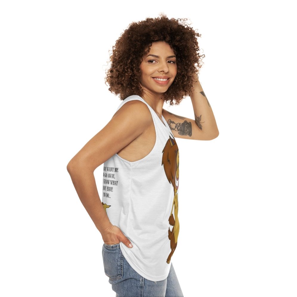 Unisex "You Know What You Have To Do Maury" Big Mouth Netflix Cartoon Tank Top - women side