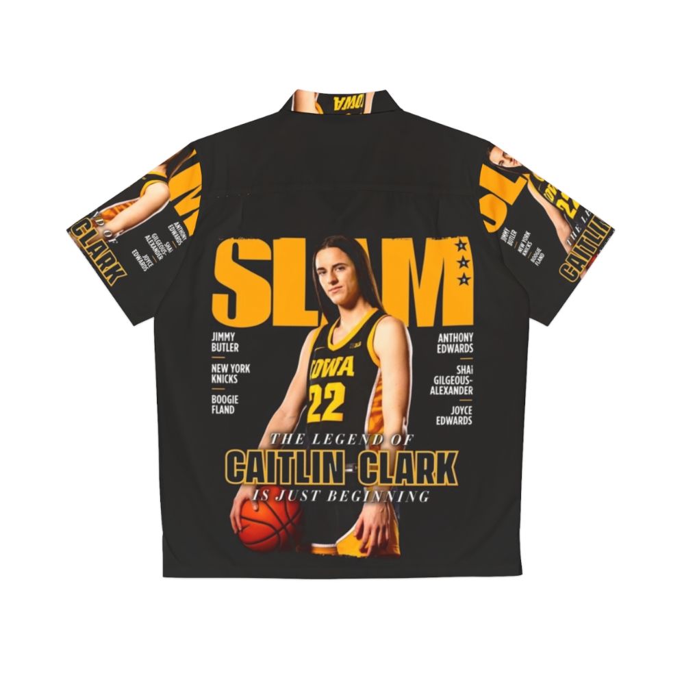 Caitlin Clark Slam Mag Hawaiian Shirt - Back