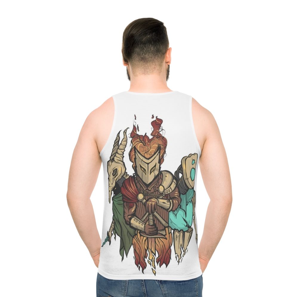 Unisex Slay the Spire Fantasy Gaming Tank Top - men back