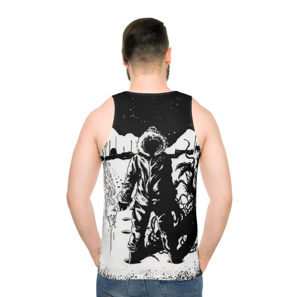 The Thing Unisex Horror Tank Top - men back