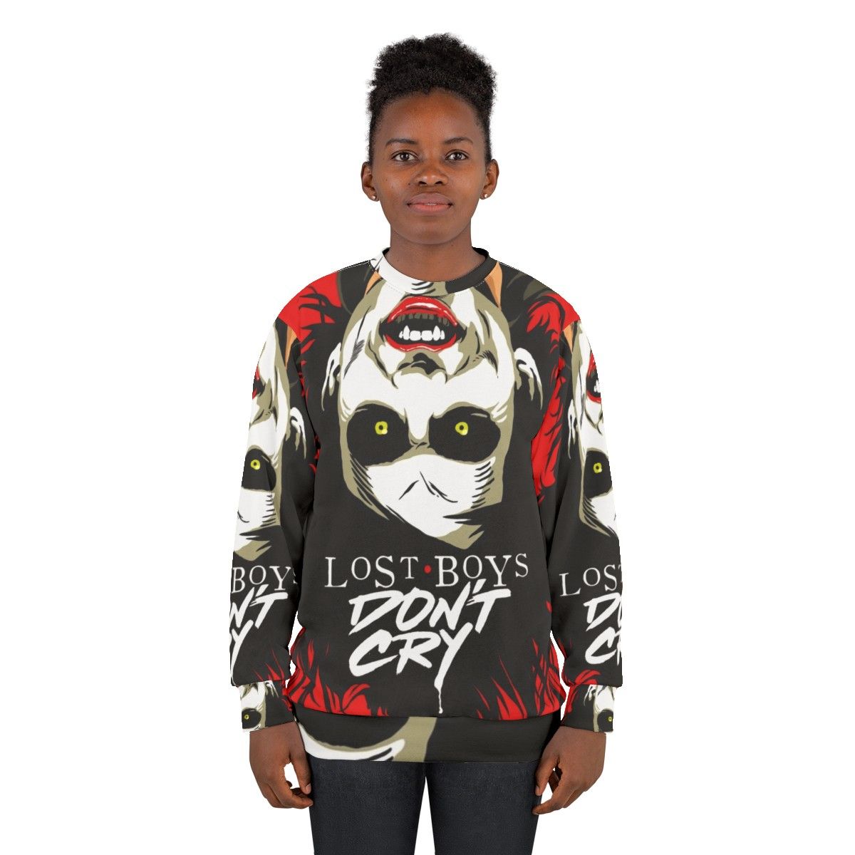 Cry Boys Dark Gothic Horror Themed Sweatshirt - women