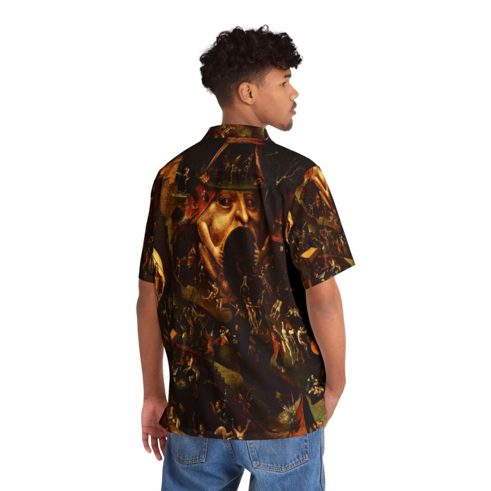 Hieronymus Bosch's "Christ in Limbo" inspired tropical Hawaiian shirt - People Back