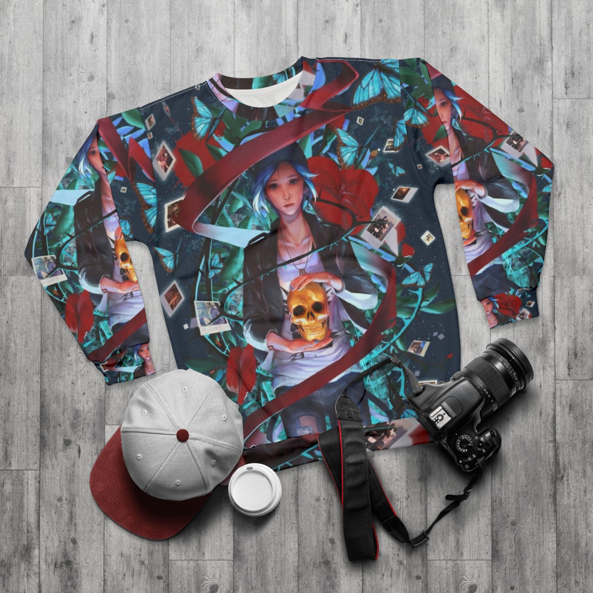 Trapped by Destiny - Life is Strange Inspired Sweatshirt - flat lay