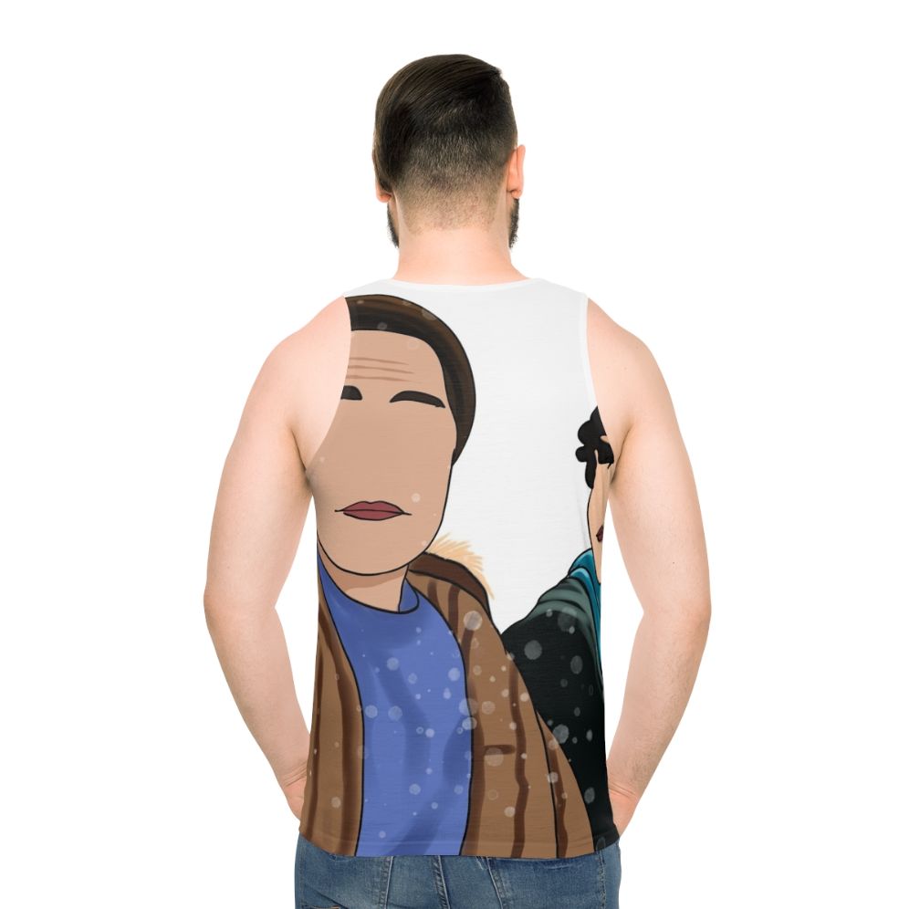 Heartstopper Nick and Charlie Unisex Tank Top - men back