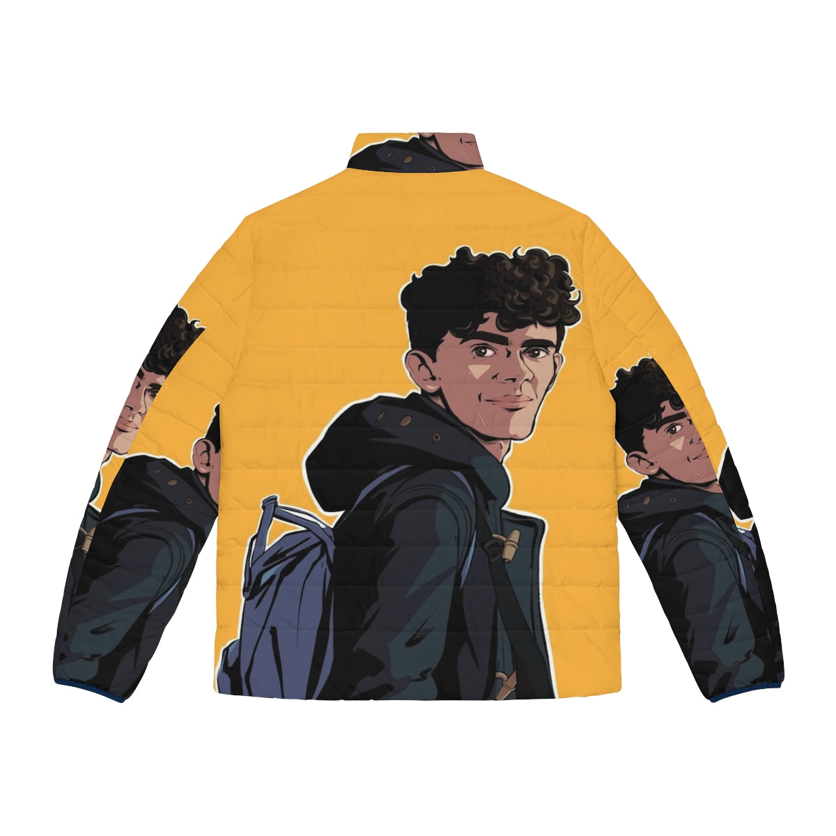 Charlie Spring Heartstopper Fanart Puffer Jacket - Back