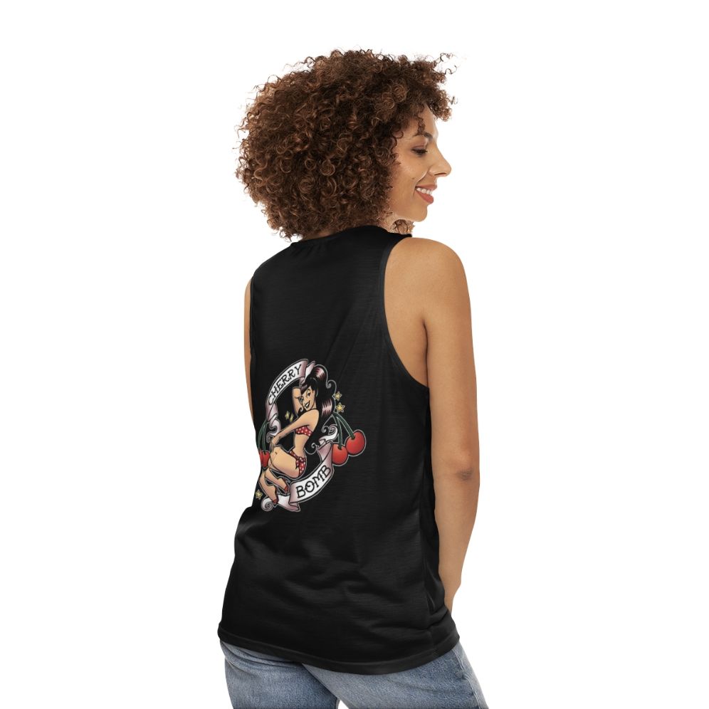 Cherry Bomb Unisex Tank Top - women back