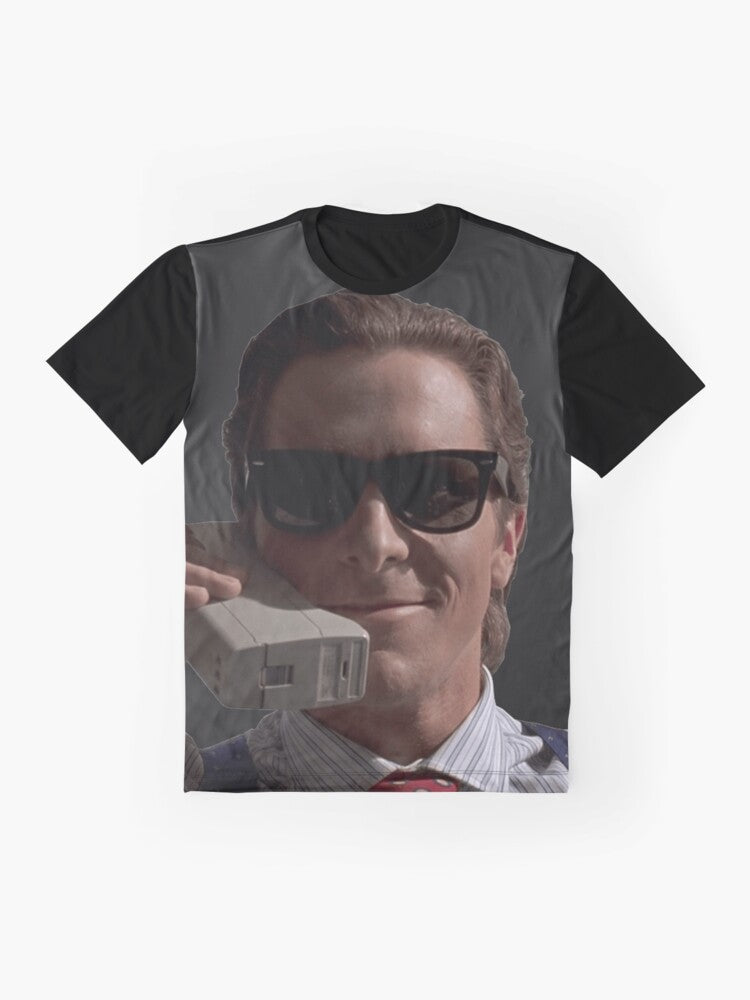 American Psycho Patrick Bateman Graphic T-Shirt - Flat lay