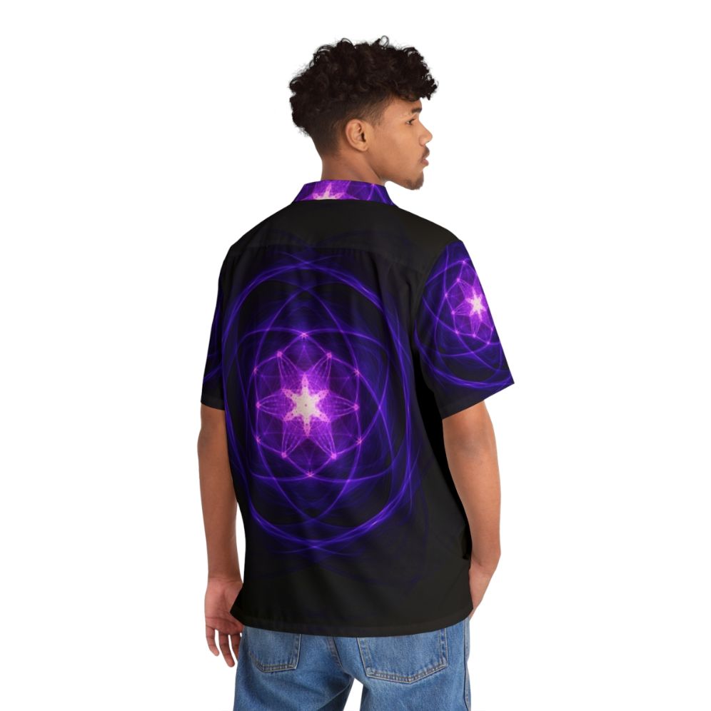 Energetic Geometry Indigo Prayers Hawaiian Shirt - People Back