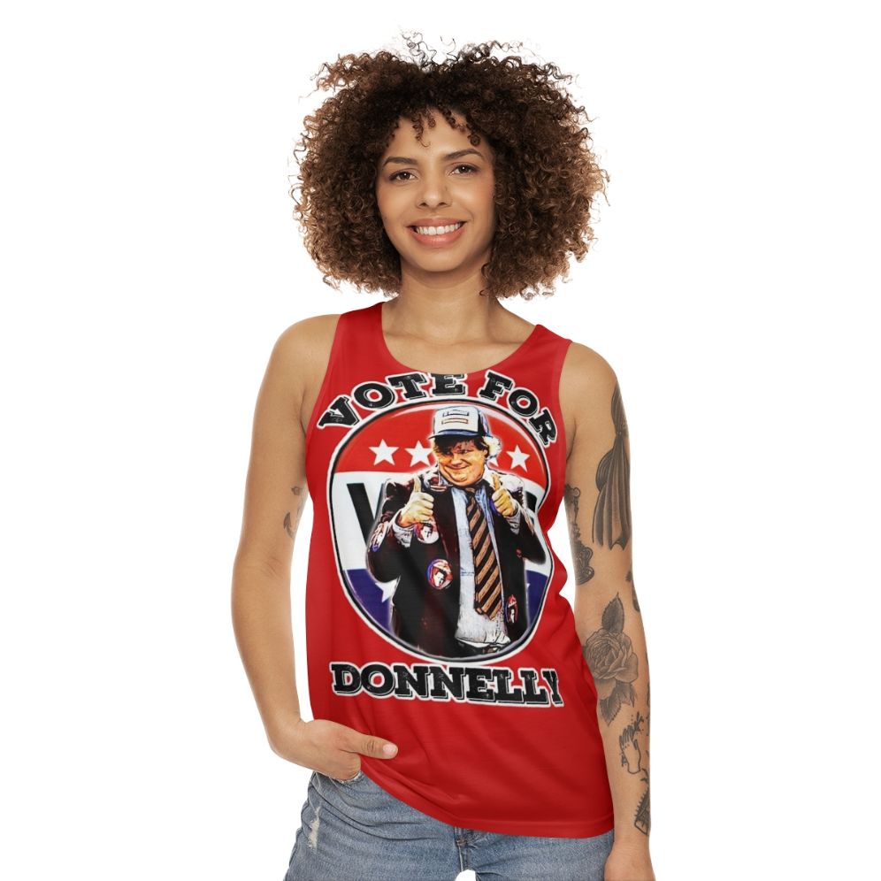 Vote for Donnelly Unisex 90s Comedy Tank Top - women