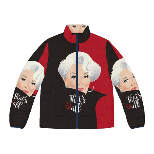 Fashionable puffer jacket inspired by the iconic Miranda Priestly character