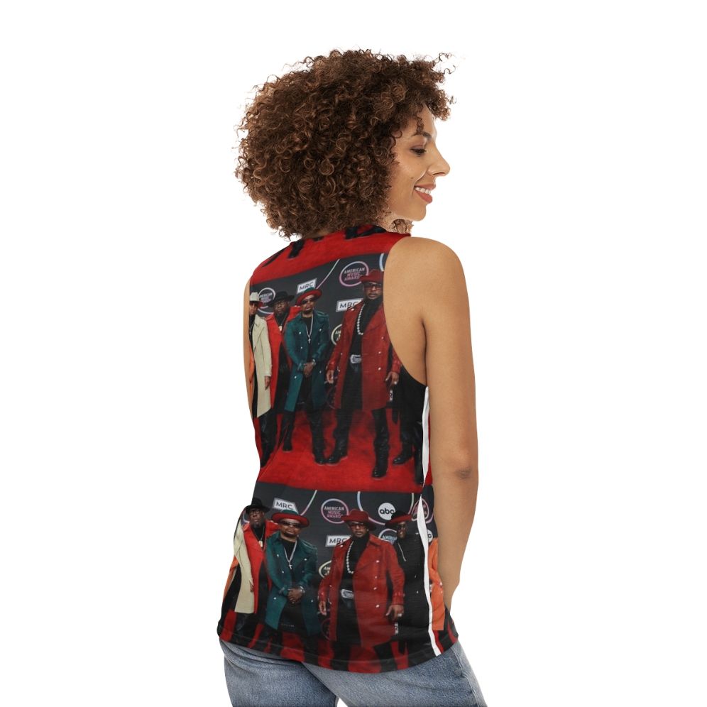 new edition unisex 90s r&b inspired tank top - women back