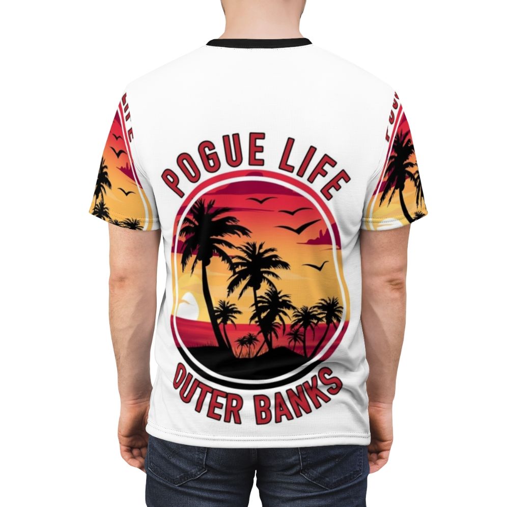 Outer Banks Pogues Inspired T-Shirt with OBX Themed Design - men back