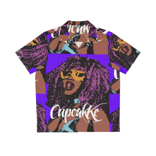 Cupcakke Pop Art Hawaiian Shirt with Vibrant Cupcake Print