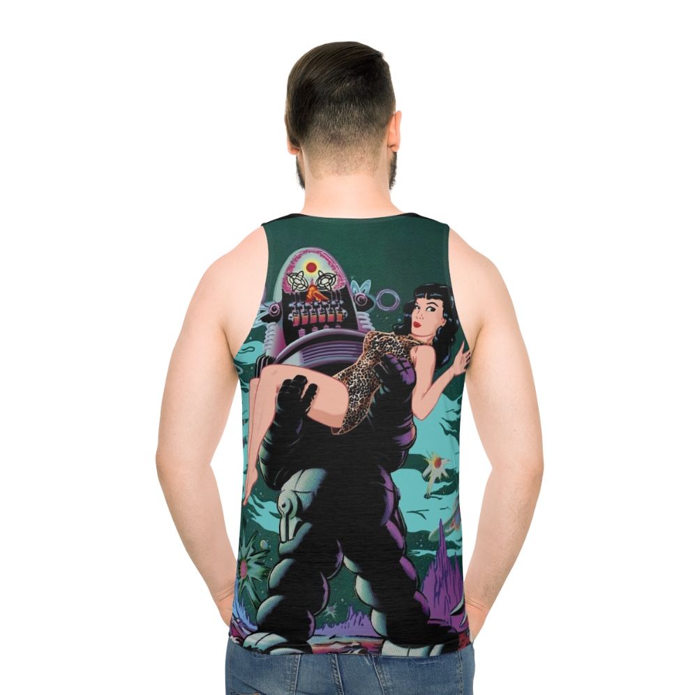 Robby and Bettie Unisex Tank Top - men back