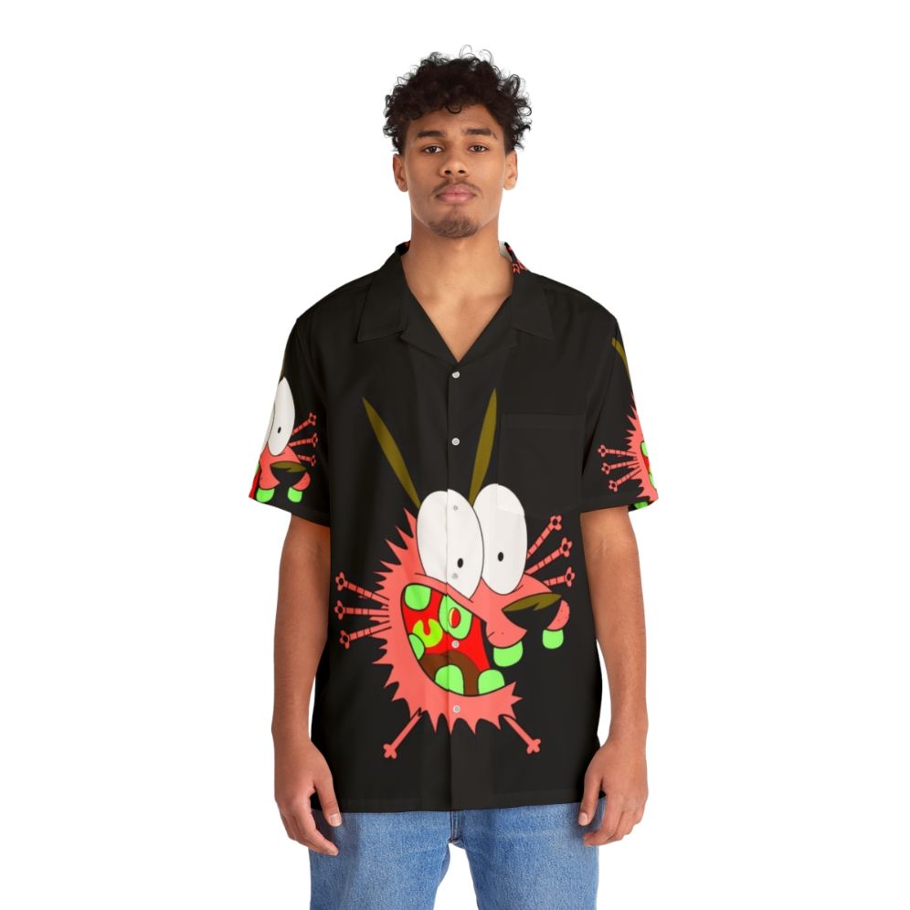 Courage The Cowardly Dog Hawaiian Shirt - People Front