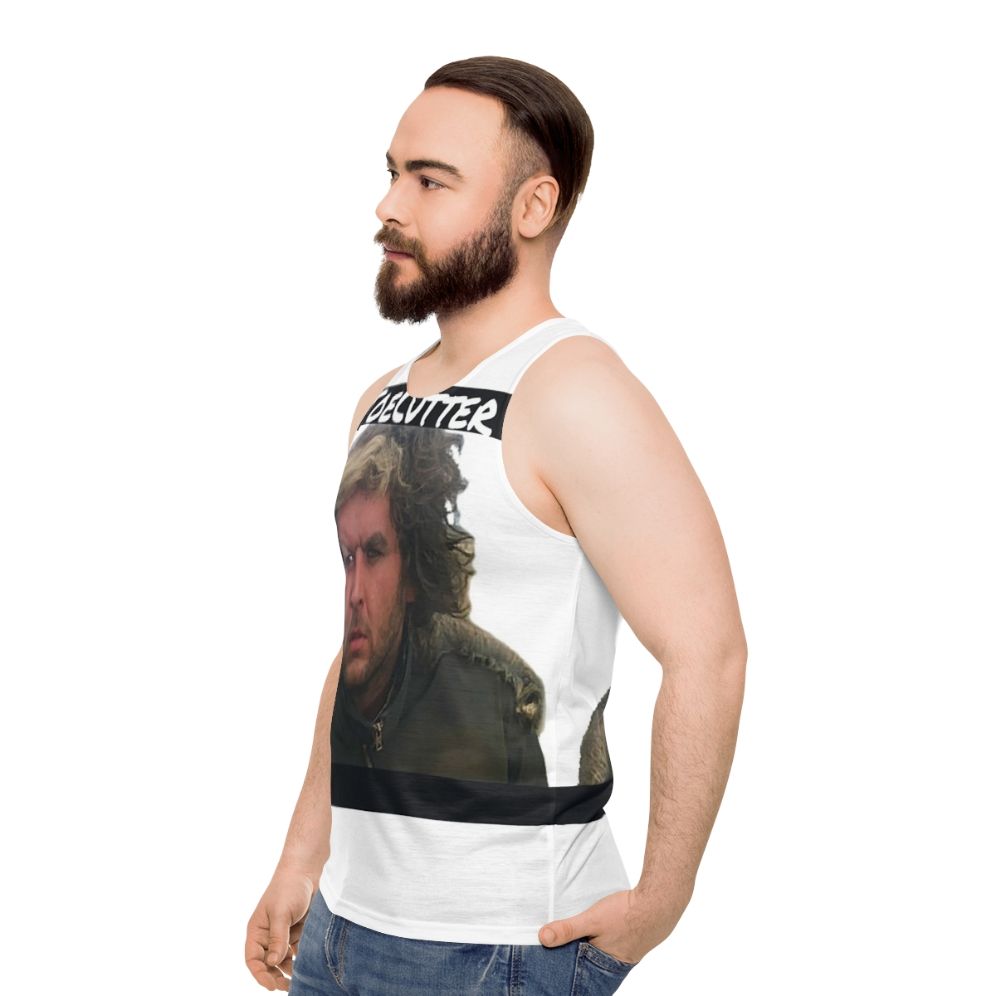 Toecutter Mad Max Inspired Unisex 80s Apocalypse Tank Top - men side