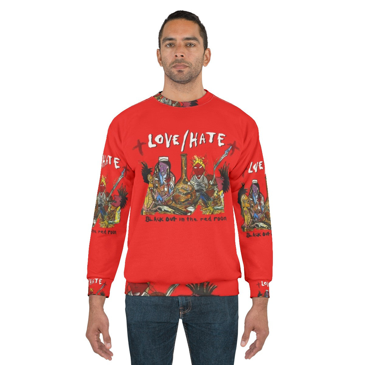 Blackout in the Red Room Heavy Metal Grunge Sweatshirt - men