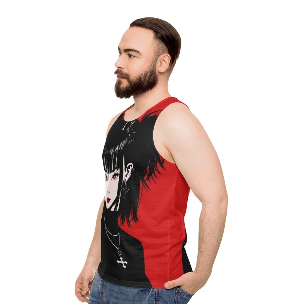 Gothic anime unisex tank top - men side