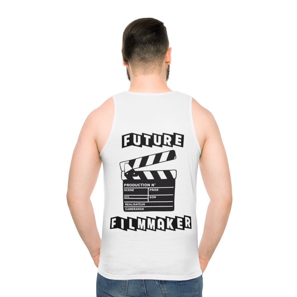 Filmmaker Unisex Tank Top - men back