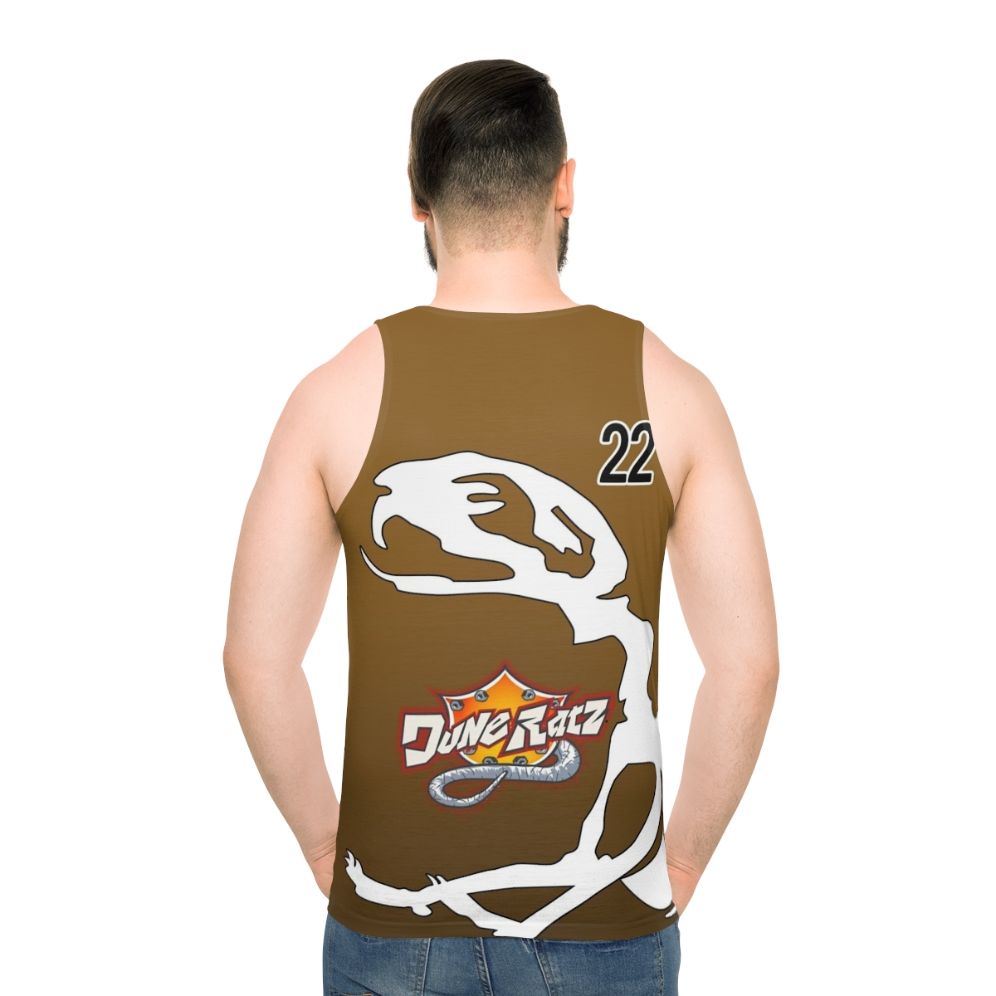 Hot Wheels World Race Cosplay Unisex Tank Top - men back