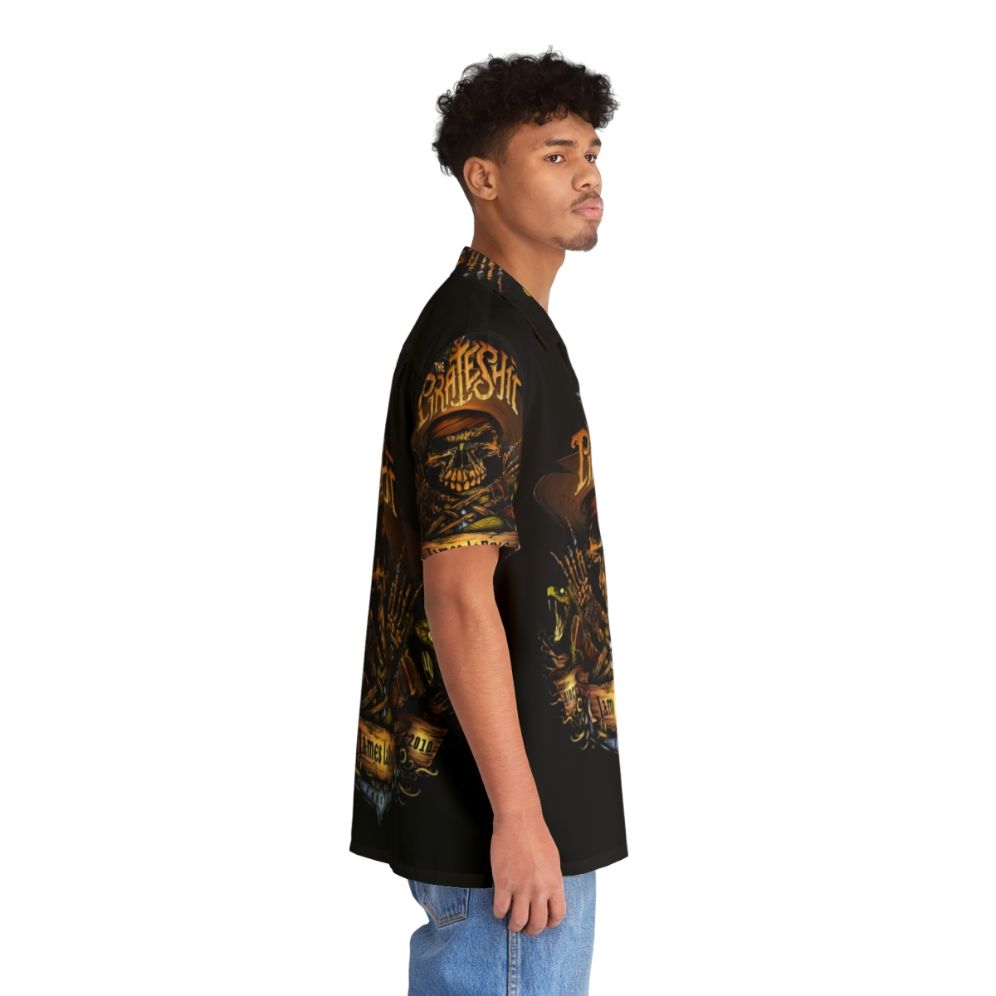 Pirate Ship Hawaiian Shirt with Viper Design for Music Fans - People Pight