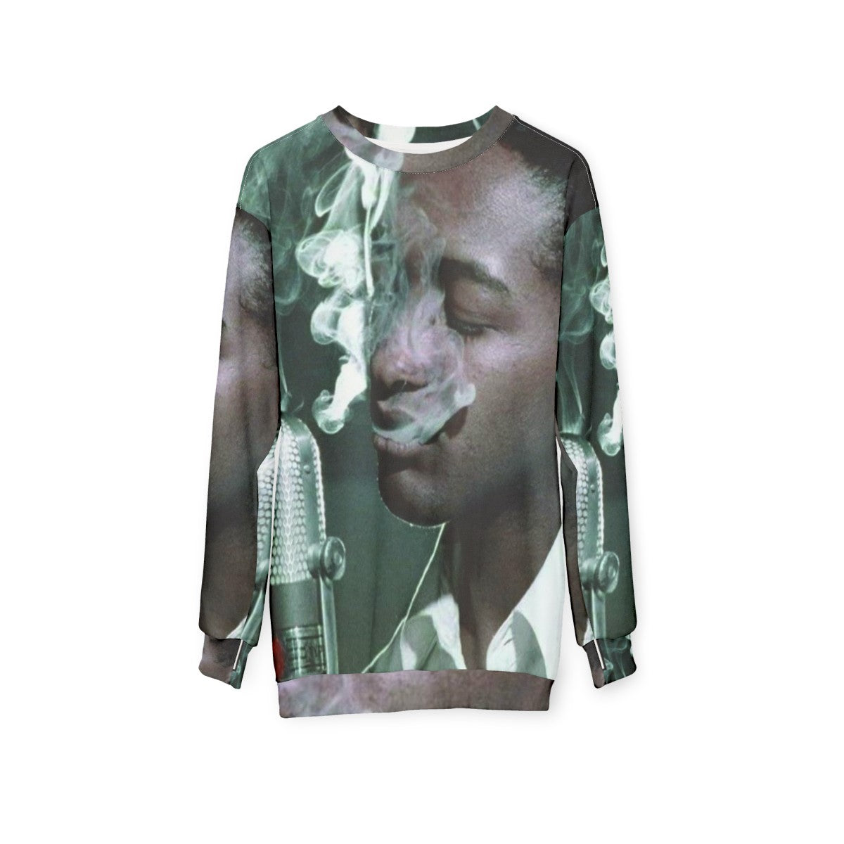 Sam Cooke classic album sweatshirt featuring soul music artwork - hanging