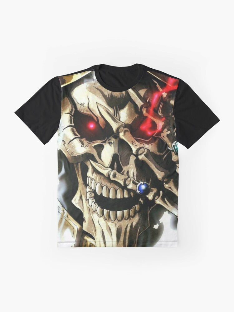 Overlord anime and manga inspired t-shirt featuring Momonga/Ainz Ooal Gown - Flat lay