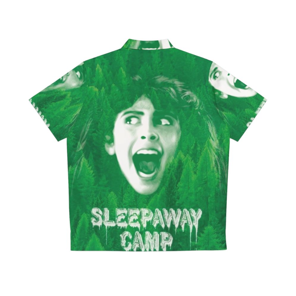 Retro 80s Sleepaway Camp Horror Hawaiian Shirt - Back