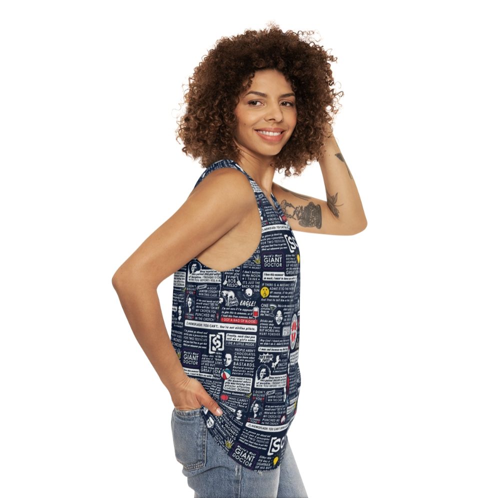 Unisex Scrubs TV Show Tank Top - women side