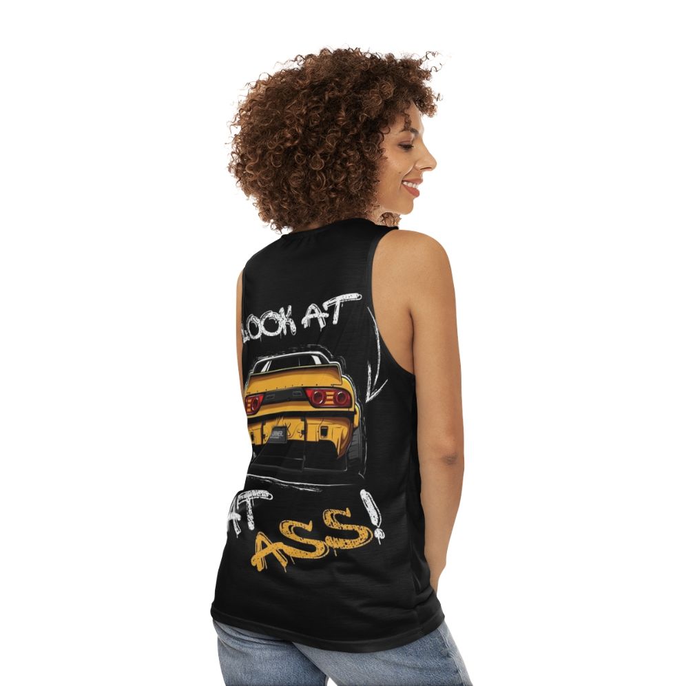 Nissan S13 200SX car enthusiast unisex tank top - women back