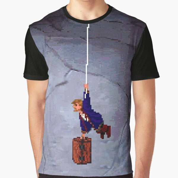 Retro Monkey Island II Graphic T-Shirt featuring Guybrush Threepwood and LeChuck