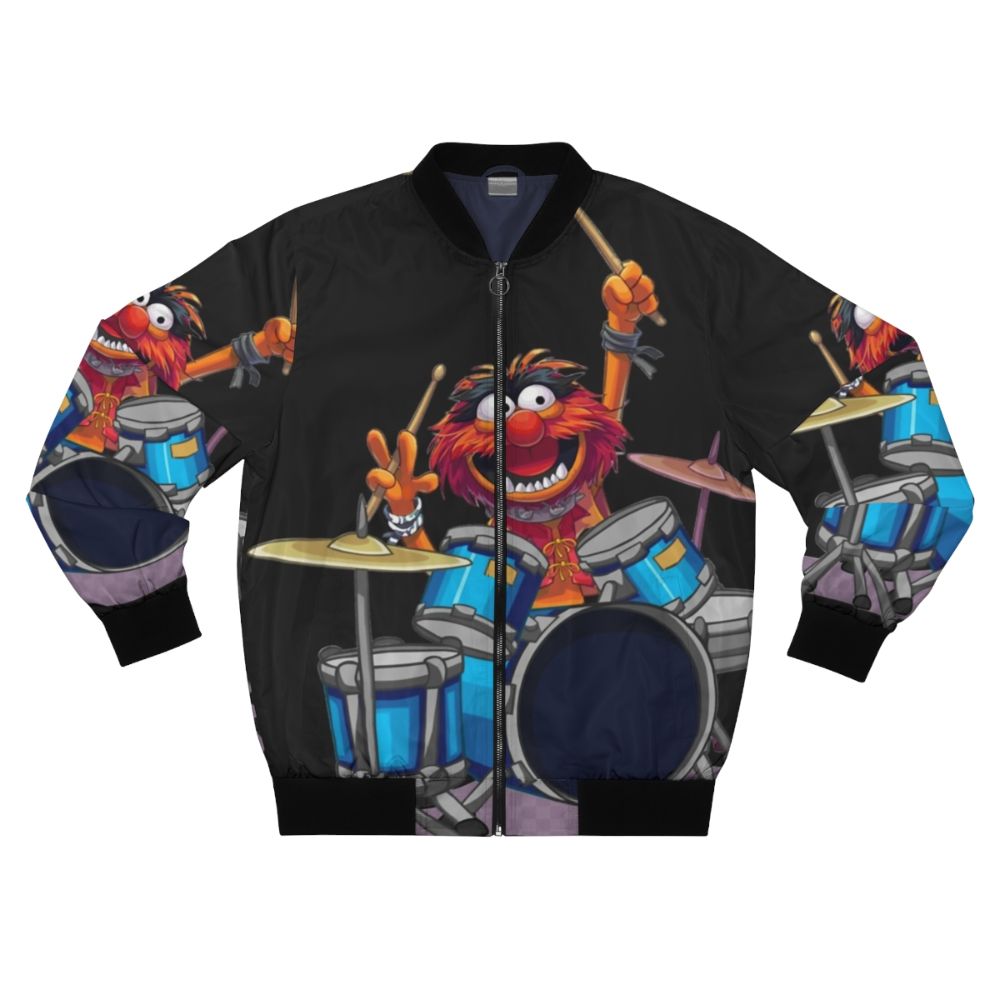 Classic bomber jacket featuring The Muppets' character Animal the drummer