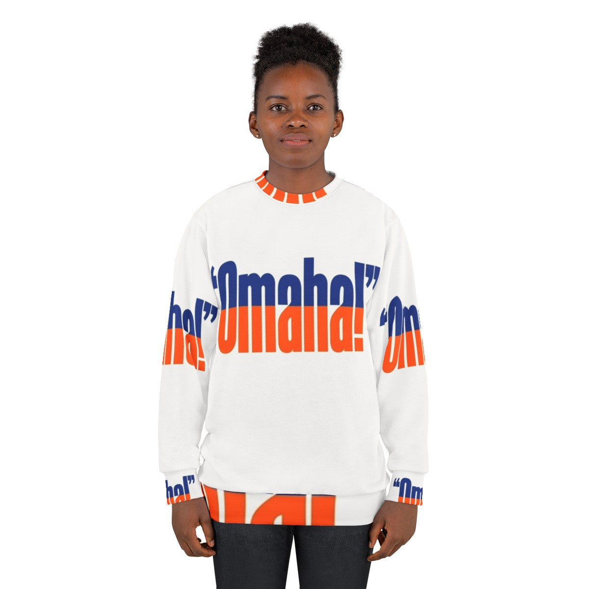 Yell Sweatshirt featuring the Denver Broncos and Peyton Manning - women