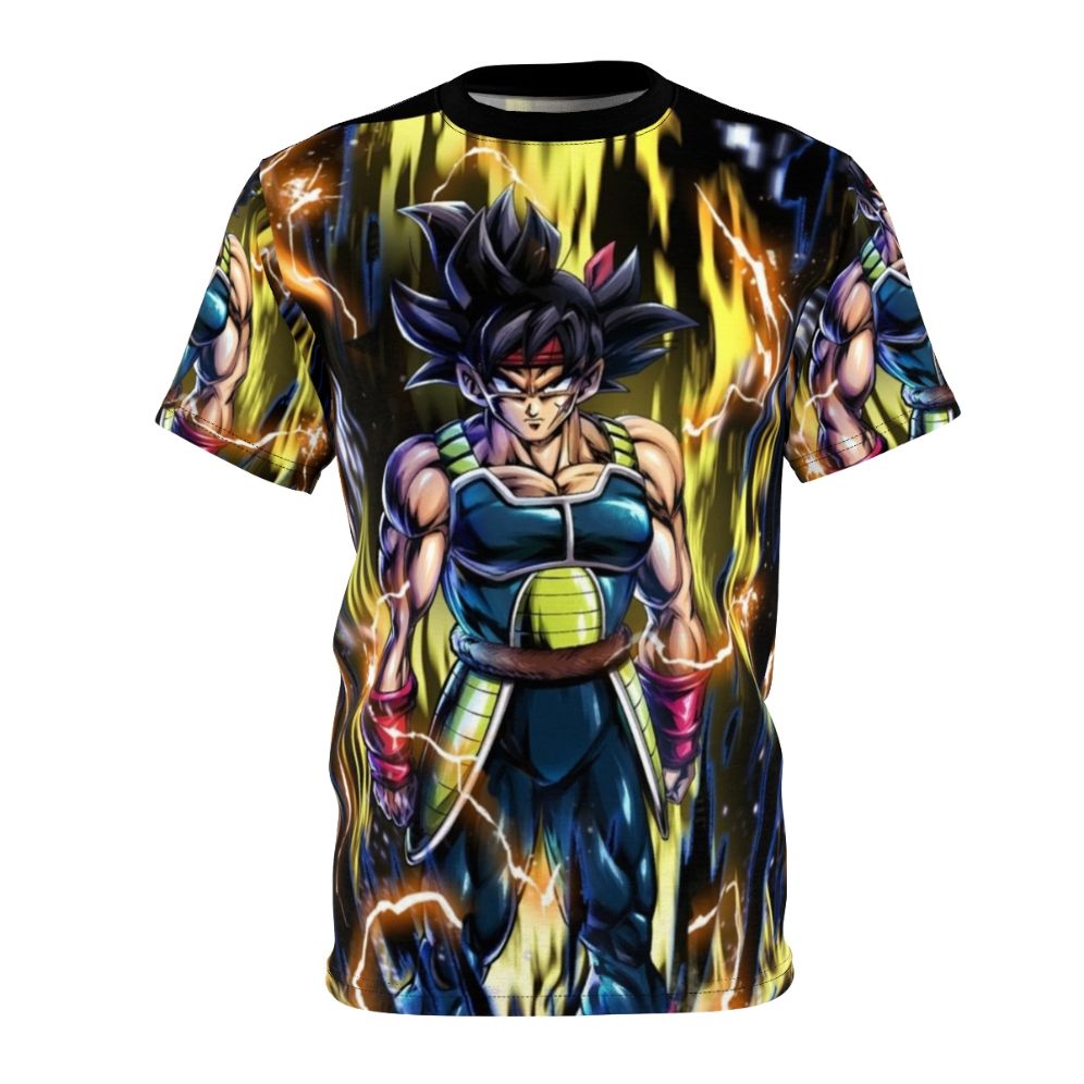 Bardock inspired anime fan art t-shirt featuring Goku, Vegeta, Broly, and other Dragon Ball characters