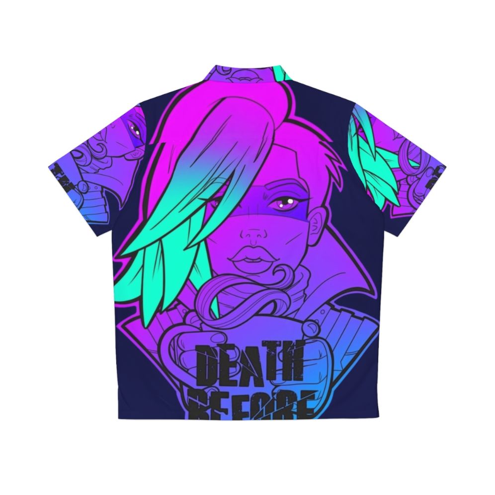 Borderlands Lorelei Death Before Decaf Hawaiian Shirt - Back