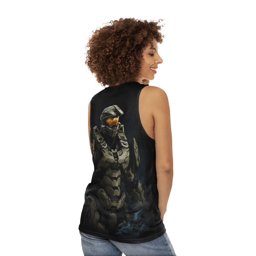 Master Chief Unisex Halo Gaming Tank Top - women back