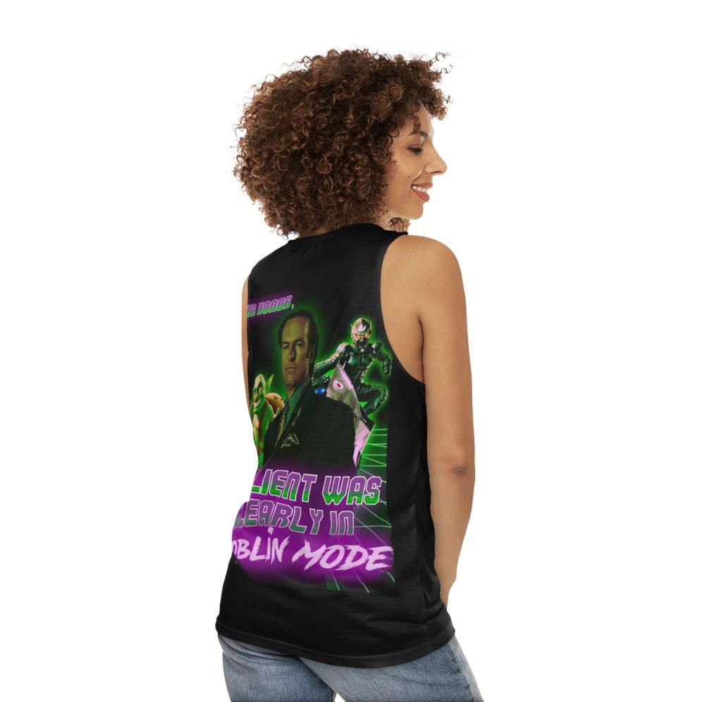 Goblin Mode Unisex Tank Top - women back