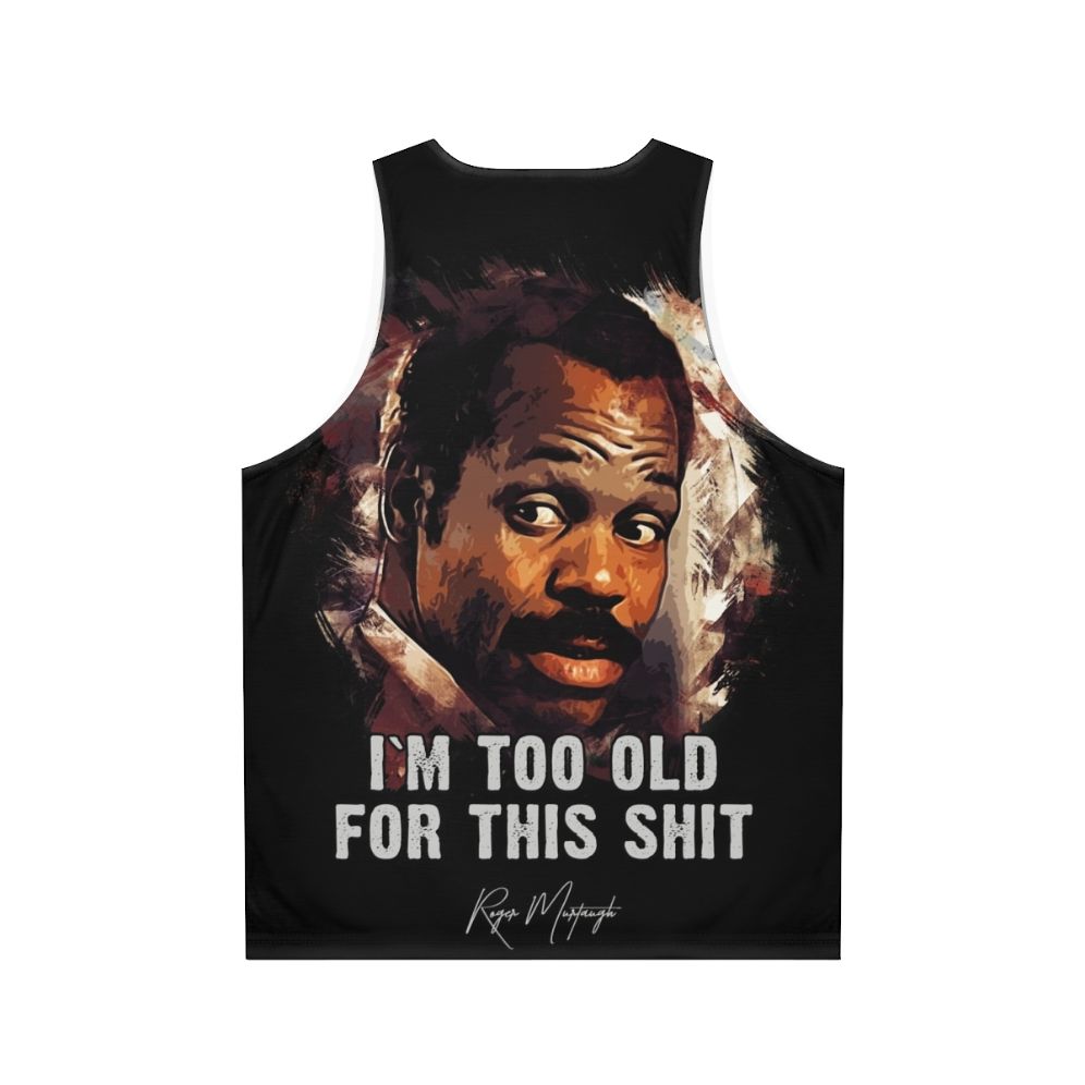 Danny Glover as Roger Murtaugh unisex movie tank top - Back