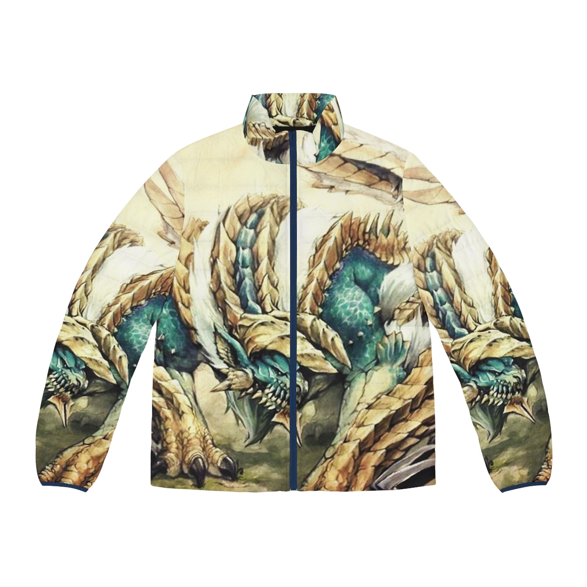 Monster Hunter Zinogre Roaring Thunder Puffer Jacket