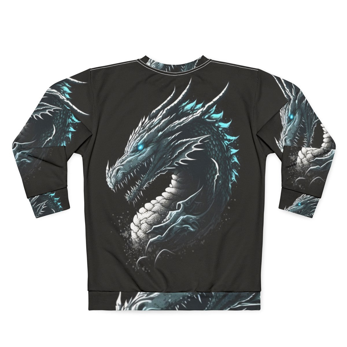 Magical dragon graphic sweatshirt for fantasy and role-playing fans - Back