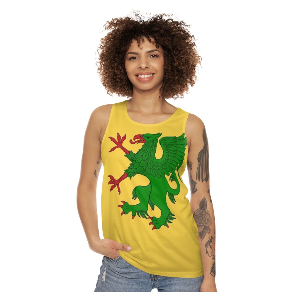 Green griffin unisex tank top - women