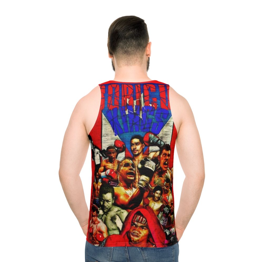 Boricua Kings Unisex Boxing Tank Top - men back