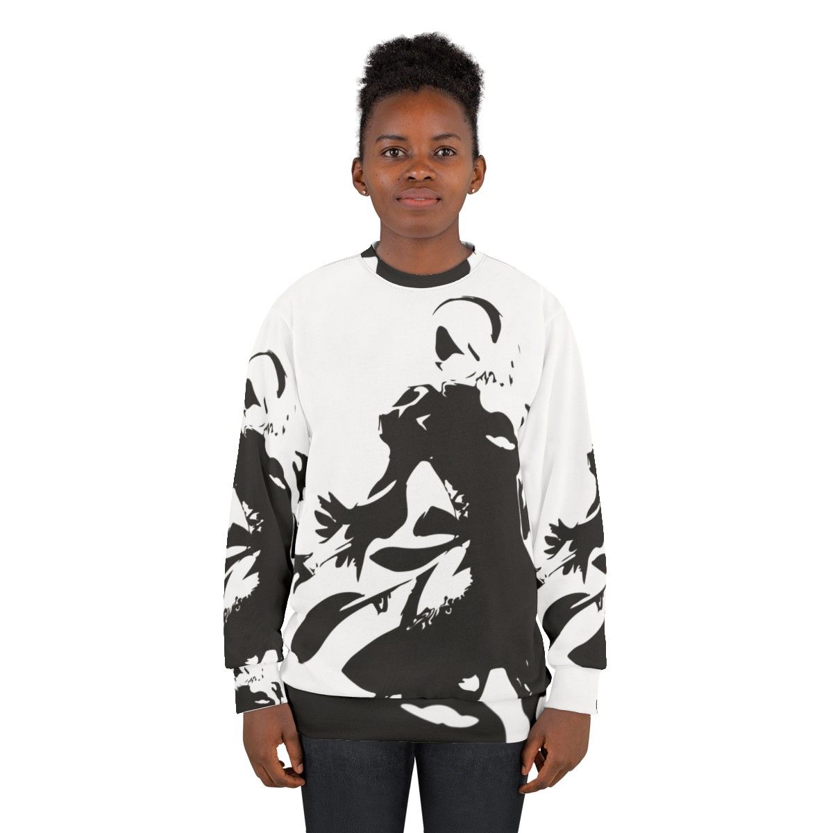 2B Silhouette Sweatshirt - Nier Automata Inspired Clothing - women