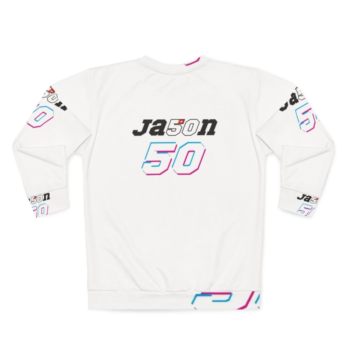 Swiss Racer Ja50n Motorcycle Helmet Sweatshirt - Back