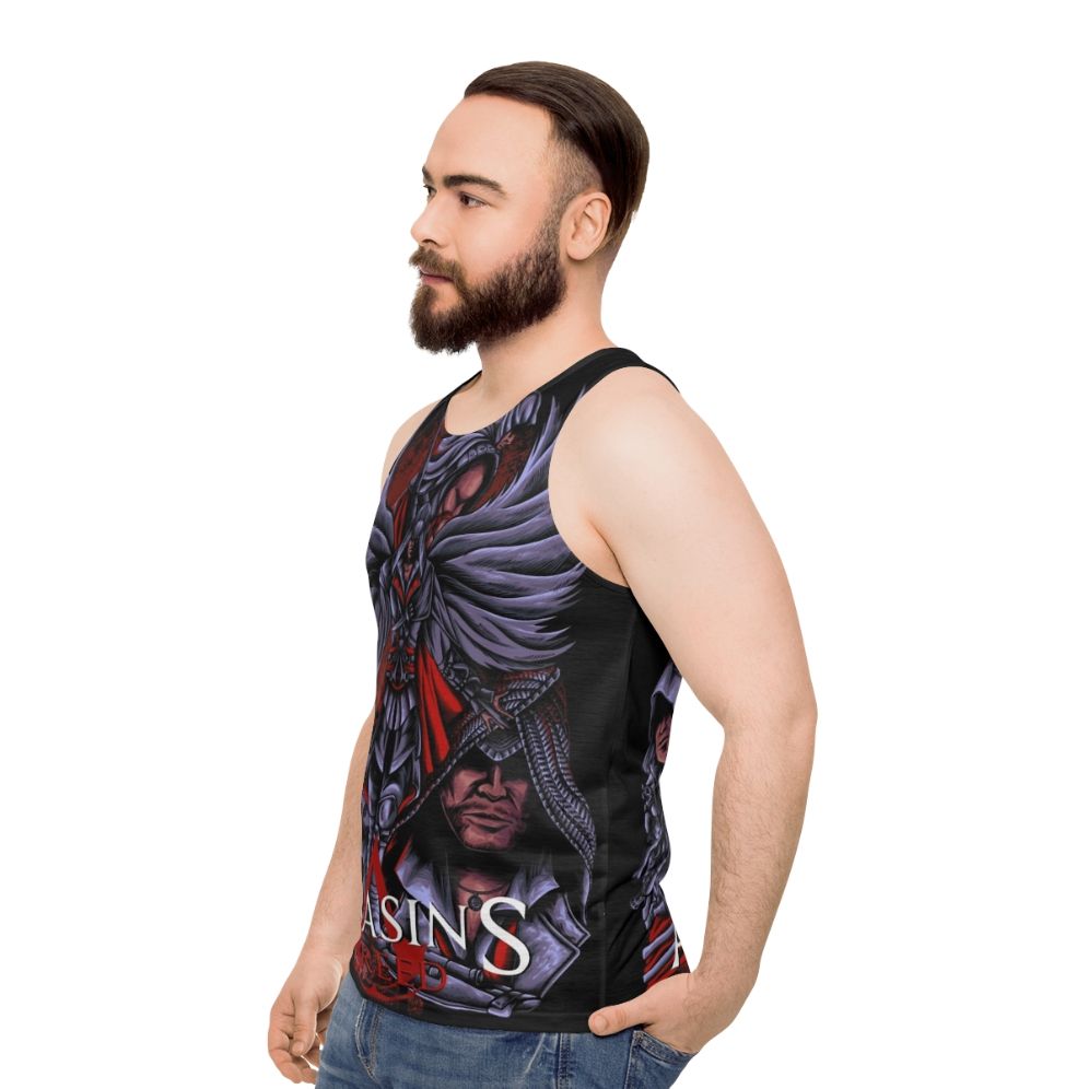 Assassin's Creed dark art unisex tank top - men side