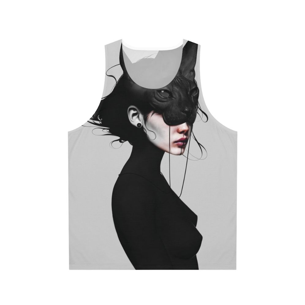 Moody portrait unisex tank top