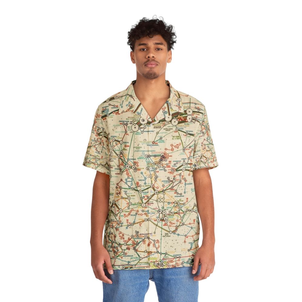 World Constellations Hawaiian Shirt featuring star map design - People Front