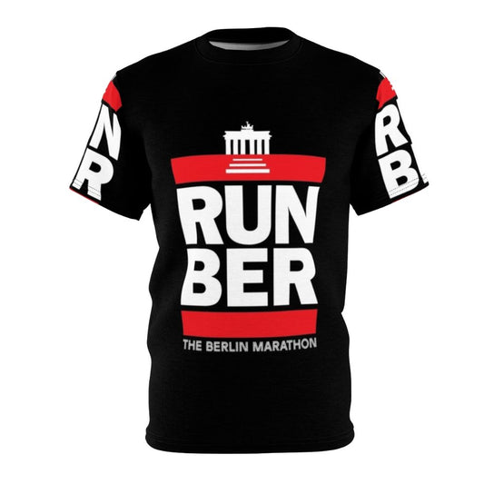 Premium quality AOP t-shirt featuring the Berlin Marathon design